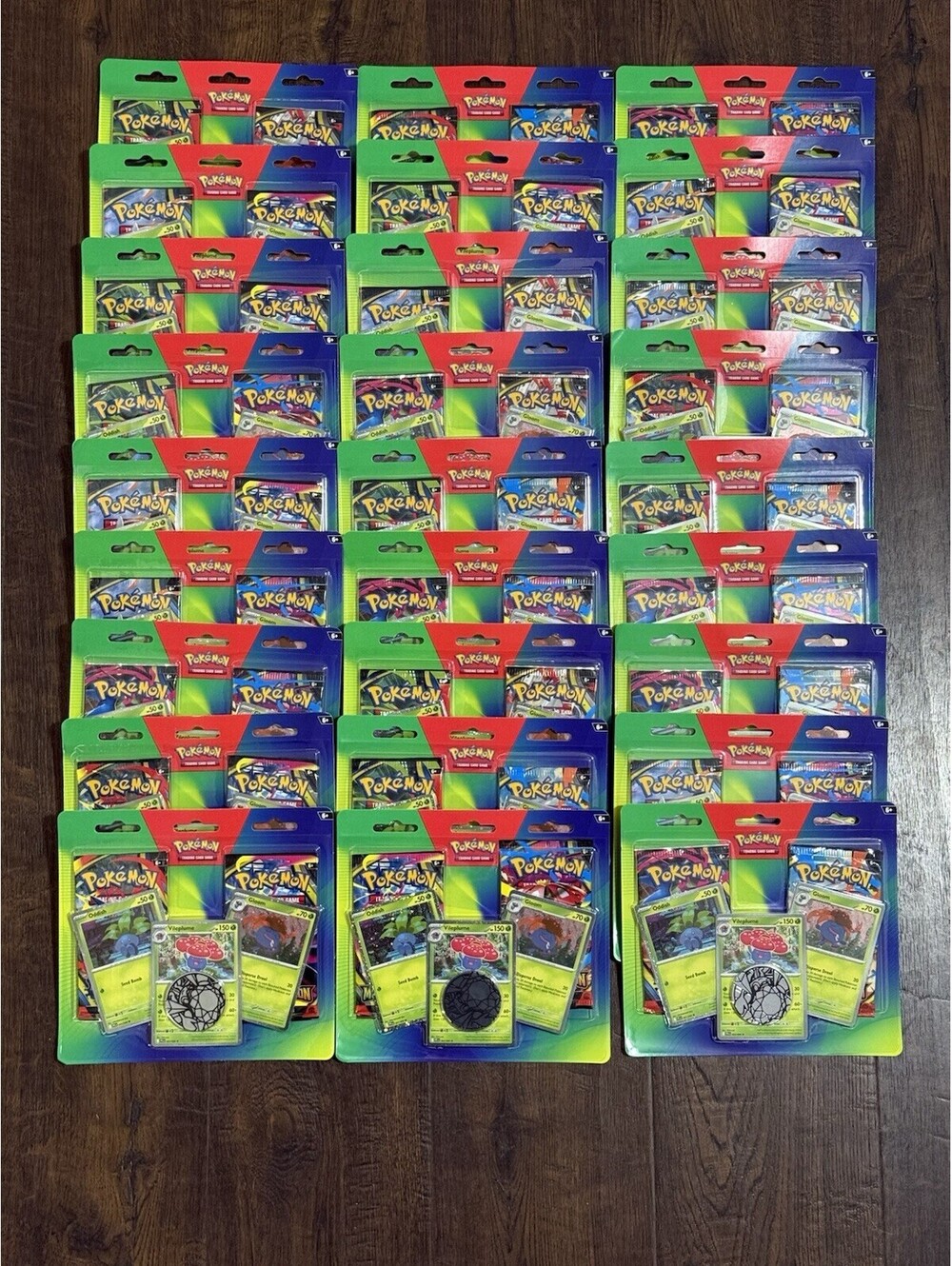 Pokémon TCG Phantasmal Flames Mega Evolution Vileplume Lot Of 27 Blister 2 Packs